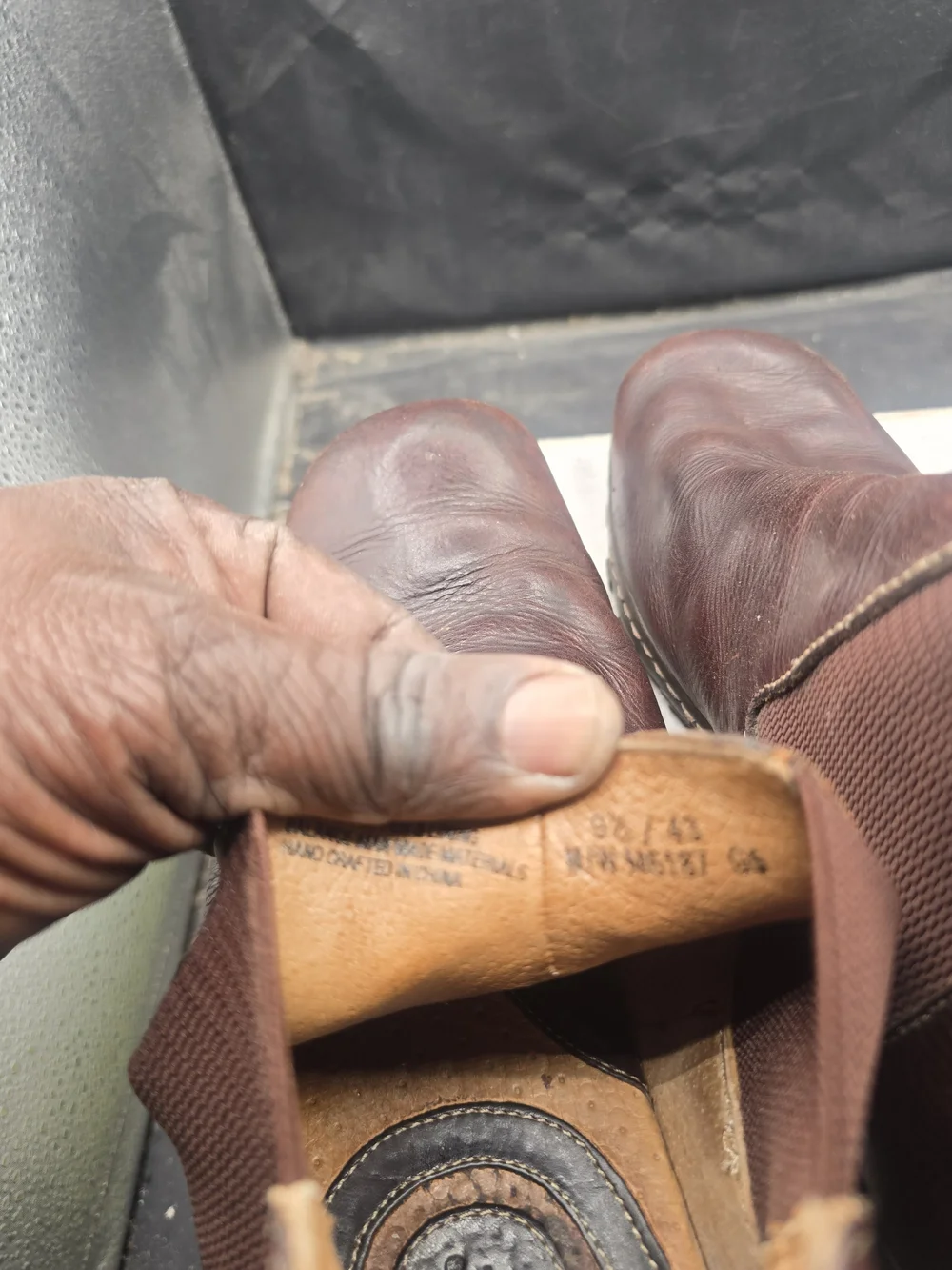 Born Men's Chukka Boots in Dark Brown Leather